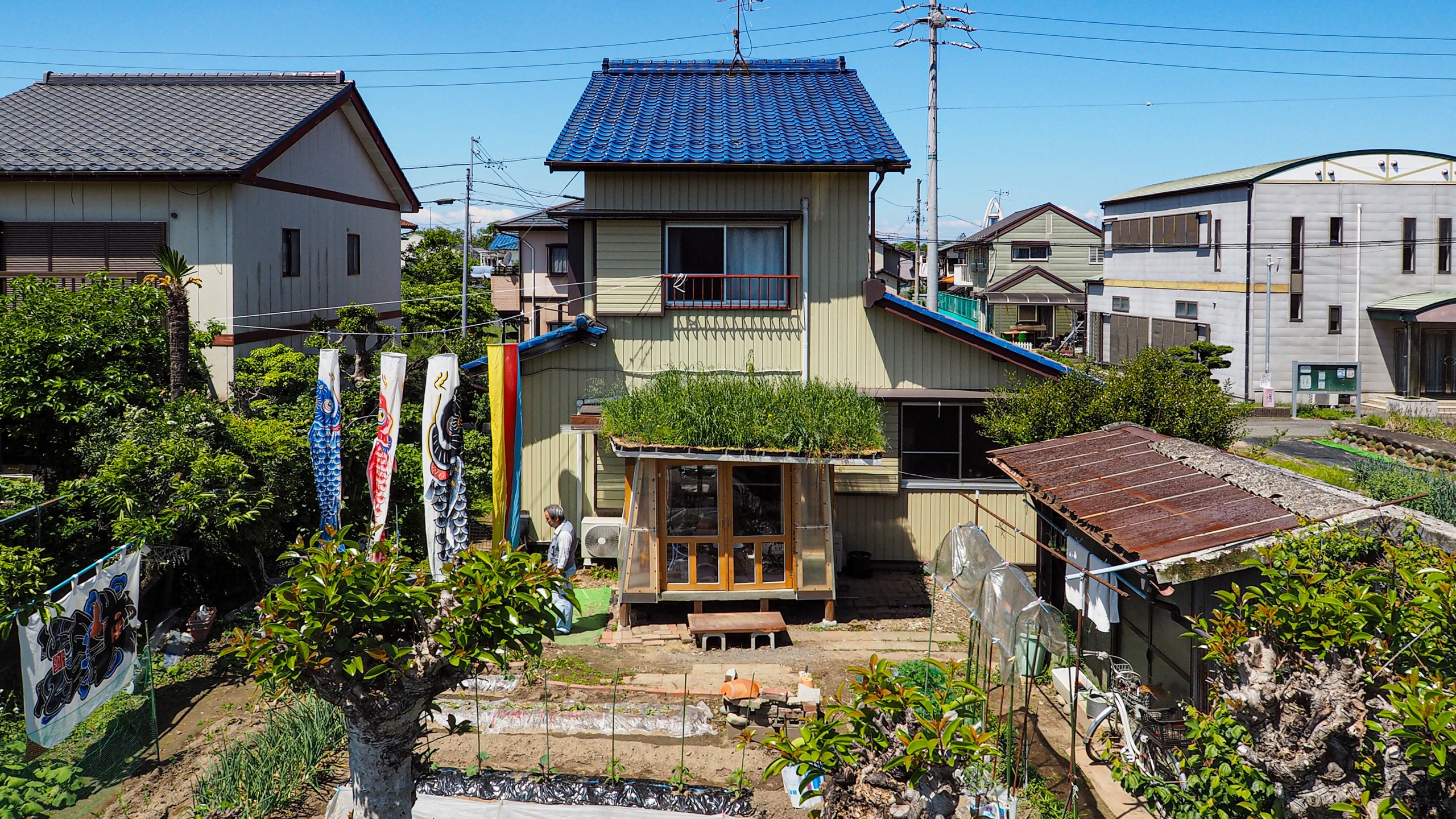 草屋根のサンルーム